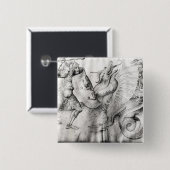 Kämpfen Sie zwischen Kriegern und einem Drachen, Button (Vorne & Hinten)