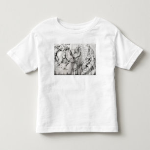 Kämpfen Sie zwischen Kriegern und einem Drachen, Kleinkind T-shirt