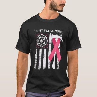 Kämpfen um eine Heilung des US-Flaggen-Feuerwehrkr T-Shirt