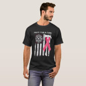 Kämpfen um eine Heilung des US-Flaggen-Feuerwehrkr T-Shirt (Vorne ganz)