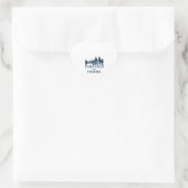 KAMPFEN UND FISCHEREI Herz-Aufkleber (Tasche)