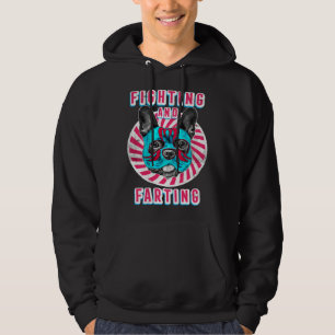 Kämpfen und Furzen Lucha Libre Frenchie Hund Summe Hoodie