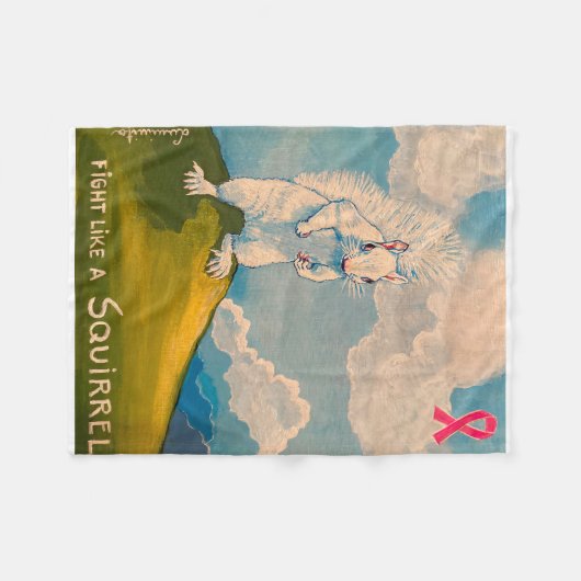 Kämpfen wie ein Eichhörnchen Fleecedecke (Vorderseite (Horizontal))