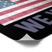 Kämpfen wir gewinnen Harris 2024 Präsidentschaftsw Poster (Ecke)