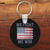 Kämpfen wir gewinnen Harris 2024 Präsidentschaftsw Schlüsselanhänger (Vorderseite)