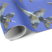 Kämpfende elektrische Jet-Luftfahrt des Falke-F-16 Geschenkpapier (Rolleneckpunkt)