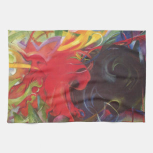Kampfende Formen von Franz Marc, Vintage Fine Art Handtuch