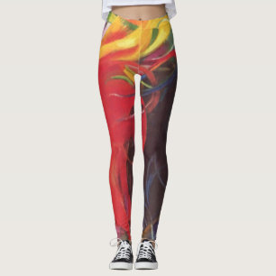 Kampfende Formen von Franz Marc, Vintage Fine Art Leggings