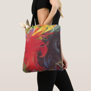 Kampfende Formen von Franz Marc, Vintage Fine Art Tasche