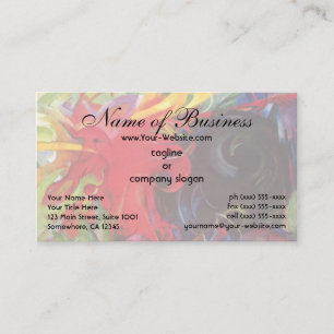 Kämpfende Formen von Franz Marc Visitenkarte