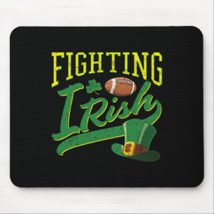 Kämpfende irische Fußballsachen Vintage für Kinder Mousepad