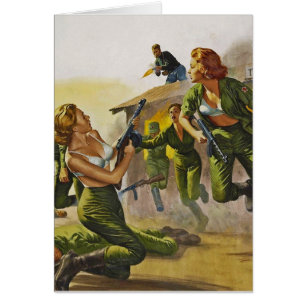 Kämpfende Kampf-Frauen in ihren BH