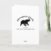 Kämpfende Känguru-Gruß-Karte Karte (Rückseite)