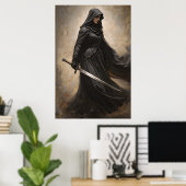 Kämpfende Nonne Poster (Heimbüro)