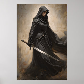 Kämpfende Nonne Poster