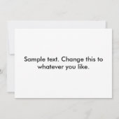 Kämpfende Rotwild-Einladung Einladung (Rückseite)