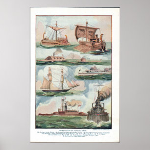 Kämpfende Schiffe Poster