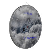 Kämpfender bewölkter Himmel des Falke-F-16 Dartscheibe (Vorderseite Links)