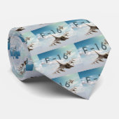 Kämpfender Falke F-16 Krawatte (Gerollt)