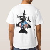 Kämpfender Falke F-16 T-Shirt (Rückseite)
