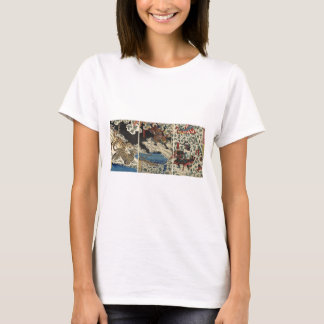 Kämpfender Tiger etc. der Samurais circa 1800's T-Shirt
