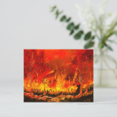 Kämpfendes Feuer Postkarte (Stehend Vorderseite)