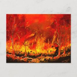 Kämpfendes Feuer Postkarte