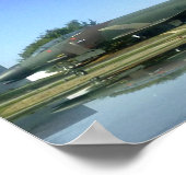 Kämpfendes Flugzeug (F4-Phantom-Poster) Poster (Ecke)