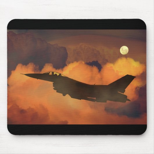 Kämpfendes Flugzeug Mousepad (Vorne)