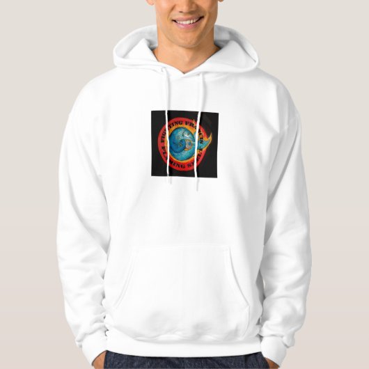 Kämpfendes loderndes Schmelz-Sweatshirt Hoodie (Vorderseite)