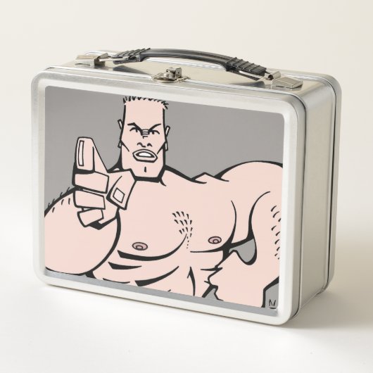 Kämpfer 3 Mittagspause Metall Brotdose (Vorderseite)