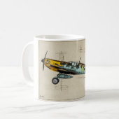 Kämpfer Bf109 Kaffeetasse (Vorderseite Links)