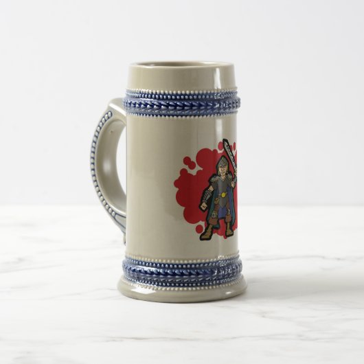 Kämpfer Bierglas (Vorderseite Links)