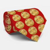 Kämpfer Chef 5 Bugle Gold Medallion Krawatte (Gerollt)