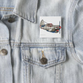 Kämpfer-Flugzeug-Buttone des Flugzeug-WW2 Button (Beispiel)