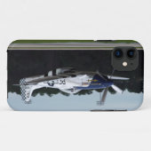 Kämpfer-Flugzeug des Mustang-P51 Tiefpaßdes Case-Mate iPhone Hülle (Rückseite (Horizontal))
