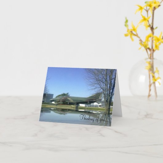 Kämpfer-Flugzeug (F4-Phantom) Karte (Gelbe Blume)