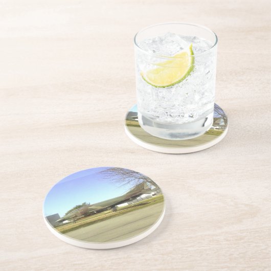 Kämpfer-Flugzeug (F4-Phantom) Untersetzer (Seite)