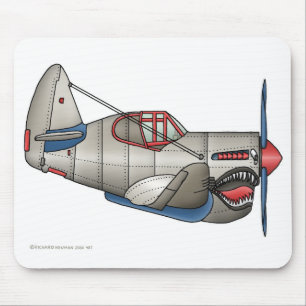 Kämpfer-Flugzeug-Mausunterlage des Flugzeug-WW2 Mousepad