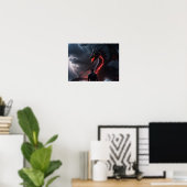 Kämpfer fordern Drachen heraus Poster (Heimbüro)