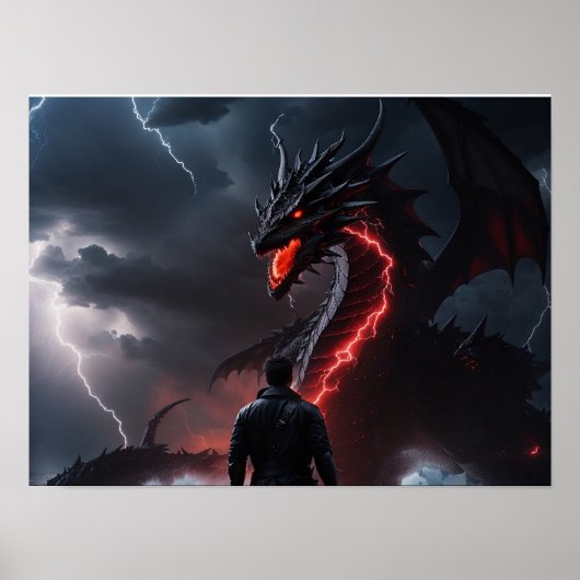 Kämpfer fordern Drachen heraus Poster (Vorne)
