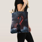 Kämpfer fordern Drachen heraus Tasche (Von Nahem)
