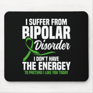 Kämpfer für psychische Gesundheit Ich leide an bip Mousepad