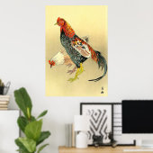 Kämpfer gegen Rooster und Hen Tsuji Kako 1900-1910 Poster (Heimbüro)