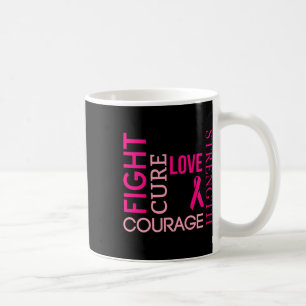 Kämpfer gegen rosa Ribbon-Brustkrebs Überlebende Kaffeetasse