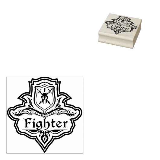 Kämpfer Gummistempel (Stempel)