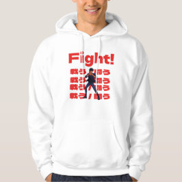 Kämpfer im 90er Retro-Anime-Stil Hoodie