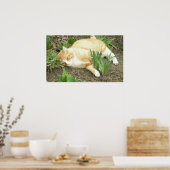 Kämpfer im Garten Poster (Küche)