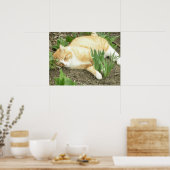 Kämpfer im Garten Poster (Küche)