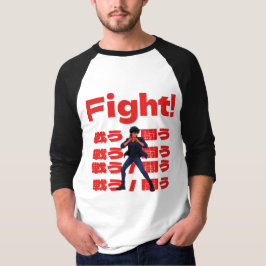 Kämpfer im Retro-Anime-Stil der 90er T-Shirt